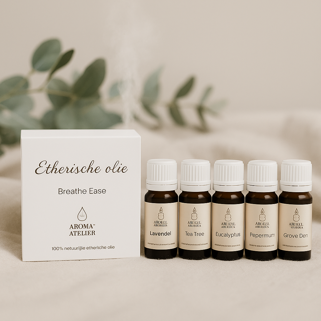 Etherische olie setje luchtwegen – Breathe Ease 3 oliën 10ml